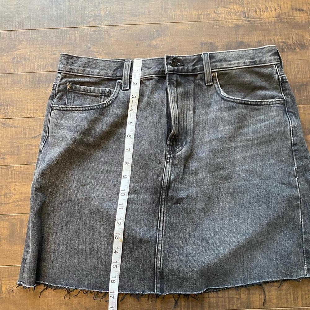 Everlane Black Denim Midi Skirt - Picture 9 of 11
